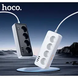 Мережевий фільтр Hoco AC21 Sunlight White [128371] - мініатюра 5