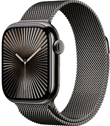 Смарт-годинник Apple Watch Series 10 GPS + Cellular 42mm Slate Titanium Case w. Slate Milanese Loop (MX053)