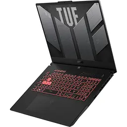 Ноутбук Ігровий ASUS TUF A17 FA707NUG-HX176, AMD Ryzen 7 7445HS до 4.7GHz, 17.3" Full HD, 16GB, SSD 512GB, NVIDIA GeForce RTX 4050 6GB, Free DOS - мініатюра 7