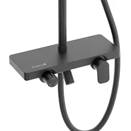 Душова система Imprese Modus D верхній душ d250 мм black matt t030B08210SQ, Чорний матовий - мініатюра 3