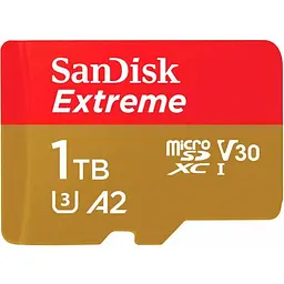 Карта пам'яті SanDisk microSDXC 1TB UHS-I Extreme U3 A2 V30 + SD Adapter (SDSQXAV-1T00-GN6MA) [112843] - мініатюра 3