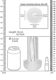 Вакуумна помпа Automatic Cyber Pump with Masturbation Sleeve - Transparent SHOTS 36-PMP032TRA 101918 - мініатюра 2