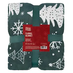 Плед Ardesto Christmas Flannel 160х200 см 100% поліестер ялинки pbe0050483 - мініатюра 2