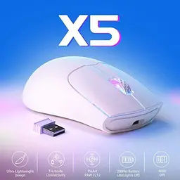 Мышь Attack Shark X5 Wireless (AS-6972792471013-W) White (G-000004487) - миниатюра 2