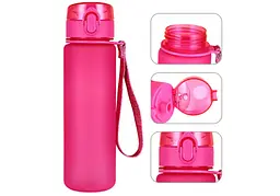 Пляшка для води EasyFit AquaFlow 600 мл рожева (EF-7003-P) - мініатюра 4