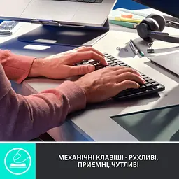 Клавіатура Logitech MX Mechanical Mini Minimalist Wireless Illuminated Graphite (920-010780) - мініатюра 2