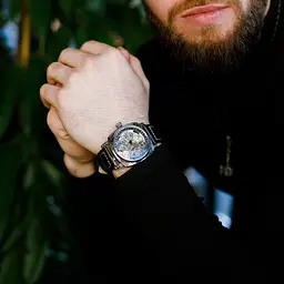 Наручний годинник чоловічий WishDoIt Baron Сріблястий (2713) - мініатюра 5