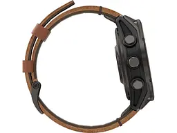 Смарт-годинник Garmin Fenix 8 Pro 47 mm AMOLED Carbon Gray DLC Titanium with Chestnut Leather Band (010-03198-40) - мініатюра 2