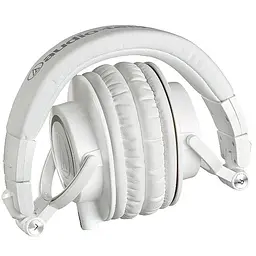Провідні професійні навушники Audio-Technica ATH-M50X з вбудованими басами, роз'єм 3,5 мм Білі - мініатюра 3