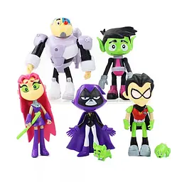 Колекція іграшок фігурок Юні Титани Вперед Teen Titans GO - мініатюра 1