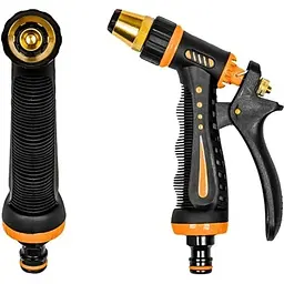 Пістолет Bradas для поливу латунь-цинк ZEBRA регульований BLACK LINE ECO-7205