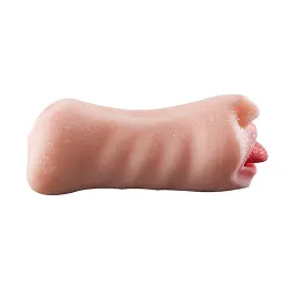 Мастурбатор I’MCUM Oral Queen 3in1 з язичком та зубками Тілесний (IM-KMQ206) - мініатюра 3