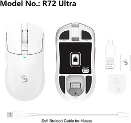 Миша ігрова A4Tech Bloody R72 Ultra (White) - мініатюра 8