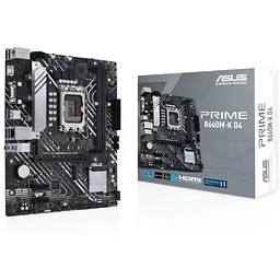 Материнська плата Asus Prime LGA1700, B660M-K D4, B660, 2xDDR4, Int.Video(CPU), 4xSATA3, 2xM.2, 1xPCI-E 16x 4.0, 2xPCI-E 1x 3.0, ALC997, GLan, 5xUSB3.2/4xUSB2.0, VGA/HDMI, MicroATX - мініатюра 2
