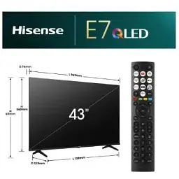 Телевізор Hisense 43E7NQ - мініатюра 3
