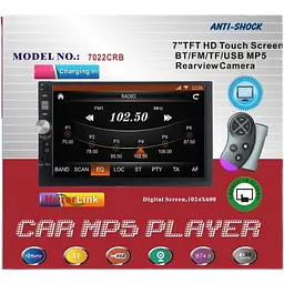 Автомагнітола XPRO 7022 7" 2DIN USB роз'єм AVI, MPEG, WMA, MP3, MP4 чорний (lp-87414_2881) - мініатюра 3