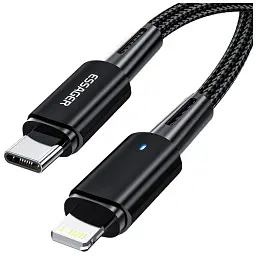 Дата кабель USB-C to Lightning 0.5m 20W black Essager (EXCTL-CGB01)