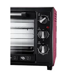 Електродуховка Liberton LEO-350 Red, 1800W, 35 л, 3 режими нагрівання - мініатюра 2