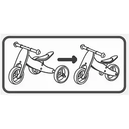 Біговел FreeOn Free2Move 2в1 brown- white - мініатюра 2