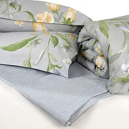 Простирадло МВМ My Home Пісня квітів 260x230 см сіре (BL-FS-10 GRAY) - мініатюра 5