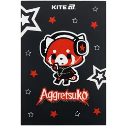 Блокнот Kite Aggretsuko A5, 50 аркушів, клітинка (AR25-194)