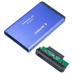 Зовнішня кишеня Gembird 2.5" USB3.0 Blue (EE2-U3S-2-B) - мініатюра 3