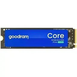 Твердотільний накопичувач SSD Goodram 2Tb, Core, PCI-E 5.0 x4, M.2 2280, 3D TLC, 10300/8700 МБ/с teh0019770