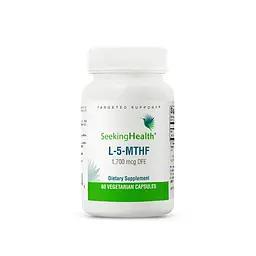 Фолат Seeking Health L-5-MTHF 1700 mcg DFE, 60 вегакапсул