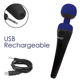 Вібромасажер PalmPower Recharge, 18,7 см (синій) - мініатюра 5