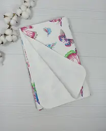 Пелюшка дитяча багаторазова непромокальна a.l.babybox Метелики 80x100 см Різнокольоровий (NV 18137883) - мініатюра 2