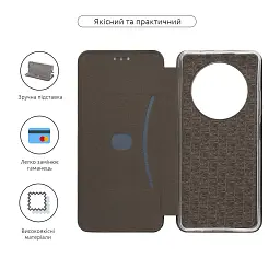 Чохол-книжка ArmorStandart G-Case для Tecno Spark 30 4G (KL6) Black - мініатюра 3