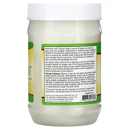 Кокосова олія першого віджиму Now Foods Virgin Coconut Oil органічна 591 мл - мініатюра 3