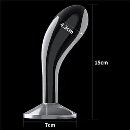 Анальна пробка - Flawless Clear Prostate Plug 6" Clear - мініатюра 5