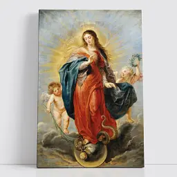 Інтер'єрна картина Діва Непорочного Зачаття, Рубенс, Rubens, Virgin of Immaculate Conception, релігійний декор, 60×40 см (id6990)