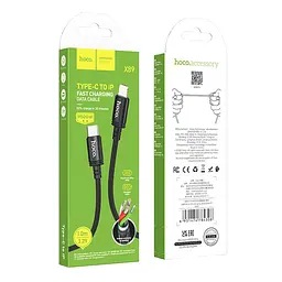 Кабель синхронізації Hoco X89 Wind Type-C to Lightning PD27W 2m Black (36891_3609477) - мініатюра 3
