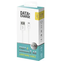 Дата кабель USB 2.0 AM to Lightning 0.2m white Piko (1283126493836) - мініатюра 2