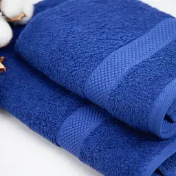 Полотенце ТЕП Honey Navy 50x90 см хлопок с длинной петлей 470 г/м² синее