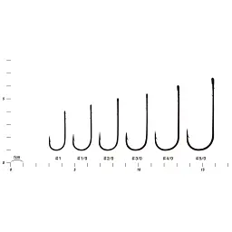 Гачок Decoy Worm144 Flippin Straight 1/0 (5 шт/уп) - мініатюра 2
