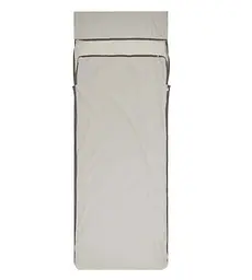 Вкладиш у спальник Sea to Summit Silk Blend Sleeping Bag Liner, Rectangular w/ Pillow Sleeve Світло-сірий