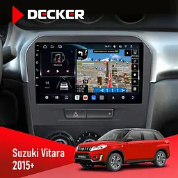 Штатна магнітола Suzuki Vitara 2015+ Decker D9-011 4x64, DSP, 4G, 360 Decker (НФ-00006457)