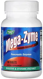 Ферменти для травлення Nature's Way Mega-Zyme Systemic Enzymes 100 таблеток