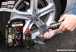Чорніння для шин SOFT99 DiGloss Black Devil Tire Wax, глянцевий ефект - мініатюра 3