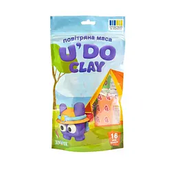 Набір для творчості "Повітряна маса U'DO Clay" Strateg 30879, 16 штук