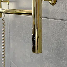 Електрична рушникосушка Navin Камелія 480x800 Sensor, золото, ліва 12-112033-4880, Золотий, Ліве, Електронний - мініатюра 4