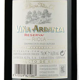 Вино La Rioja Alta Vina Ardanza Reserva 2015, червоне, сухе, 0,75 л - мініатюра 3