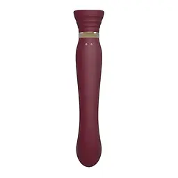 Вібратор Zalo Queen G-Spot Pulse Wave 21.5 см бордовий - мініатюра 3