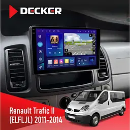 Штатна магнітола Renault Trafic 2011-2014 Decker D10-009 4x64, DSP, 4G, 2k Decker (НФ-00009590)