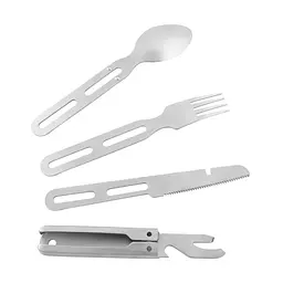 Набір столового приладдя Tatonka Cutlery Set II Сріблястий - мініатюра 2