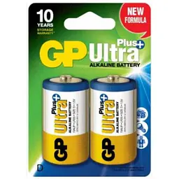 Батарейка GP LR20 2шт ULTRA + ALKALINE 1.5V 13AUP-