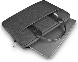Сумка для ноутбука Wiwu Minimalist Laptop Bag 16" Black [6973218944418] [76369] - мініатюра 3